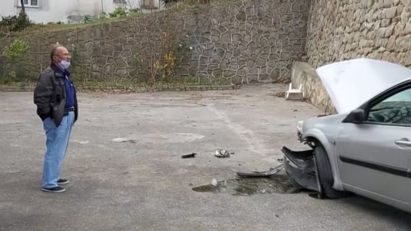 Zonguldak'ta kaza yapan oğluna babasından şaşırtan tepki