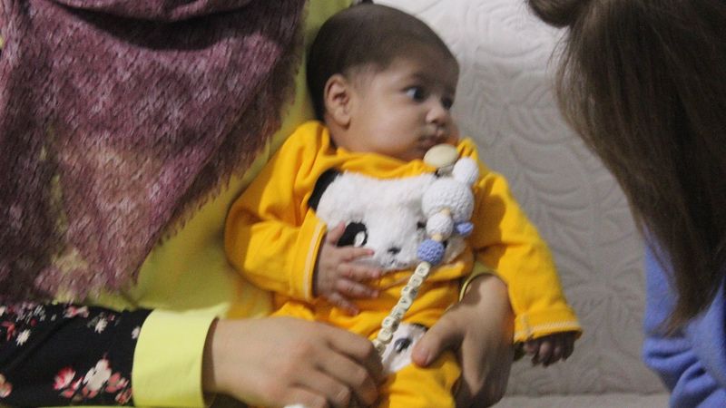Baba şiddetine maruz kalan Cihan bebek ilk kez görüntülendi