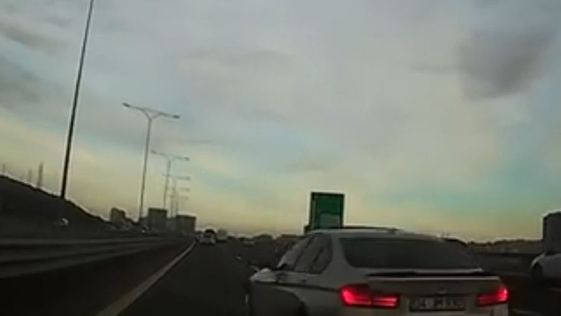 Ankara'da trafiği tehlikeye atan makas kamerada