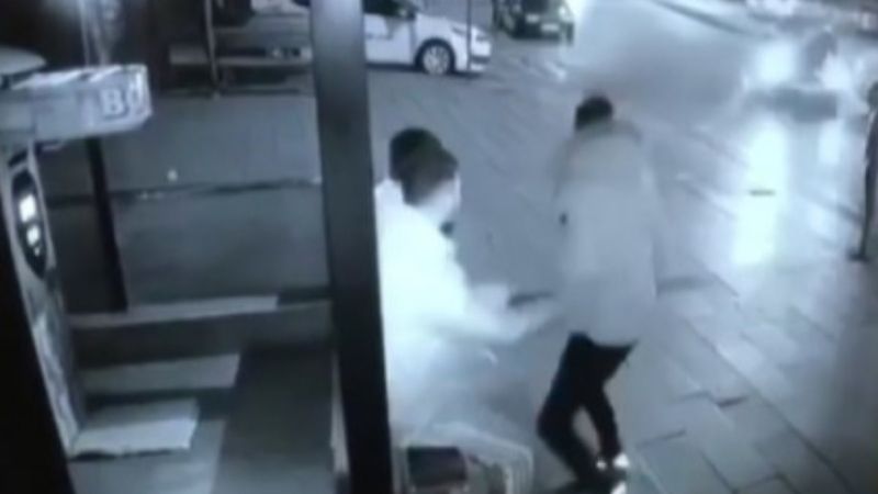 Ankara'da ölümden kıl payı kurtuluş kamerada