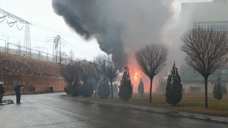 Sivas'taki termik santralde çıkan yangın söndürüldü