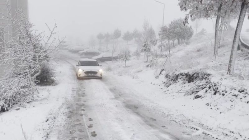 Ankara'da kar yüksek ilçeleri beyaza bürüdü