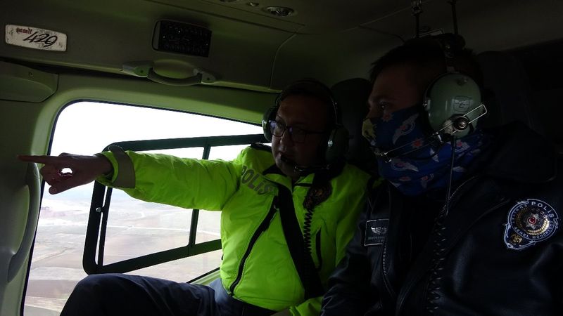 Van'da sürücülere havadan denetim