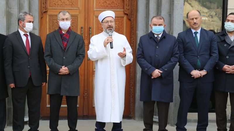 Ali Erbaş, Artvin'de cami açılışına katıldı