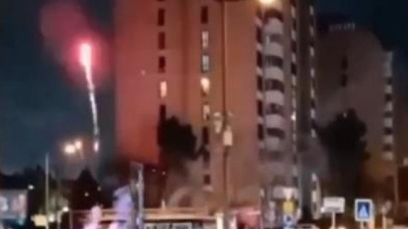 Başakşehir'de tehlikeli asker eğlencesi