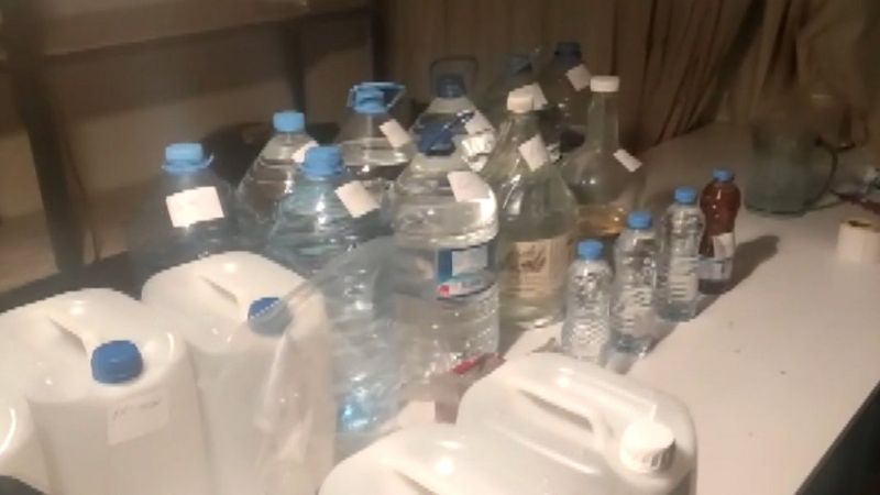 İzmit'te sahte alkol üretilen eve baskın