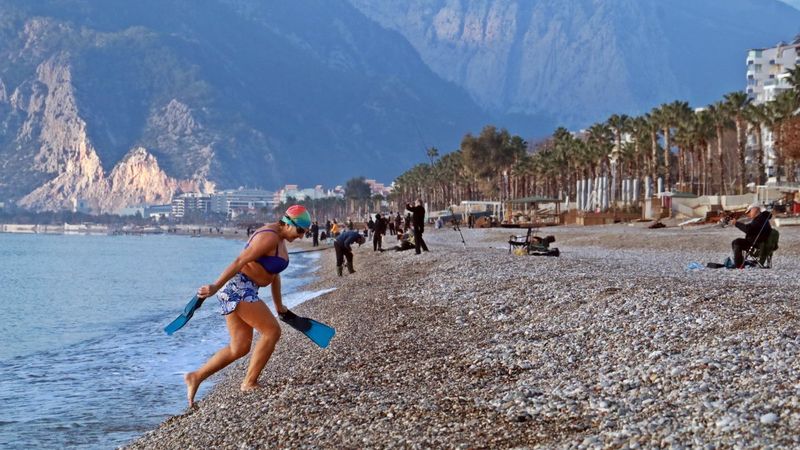 Antalya aralık ayında yazı yaşıyor