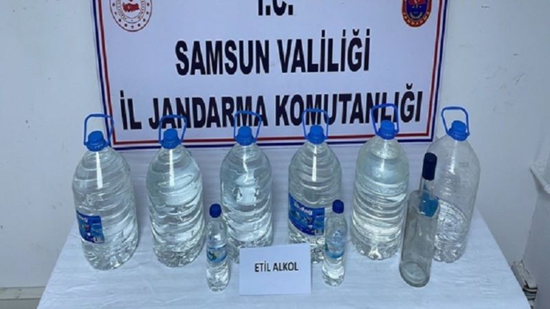 Samsun’da sahte içki operasyonları: 5 gözaltı