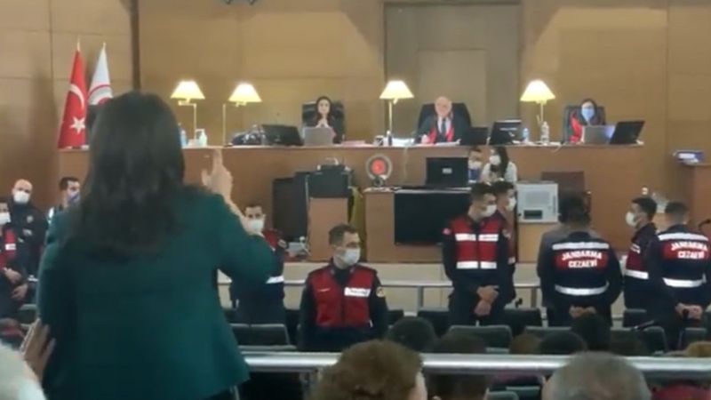 Pervin Buldan, mahkemede hakime parmak salladı