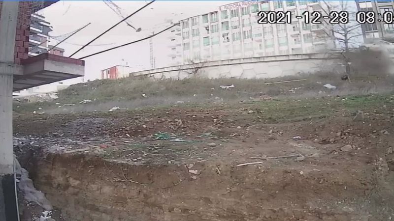 Samsun'da torununu okula götüren anneanneye otomobil çarpma anı