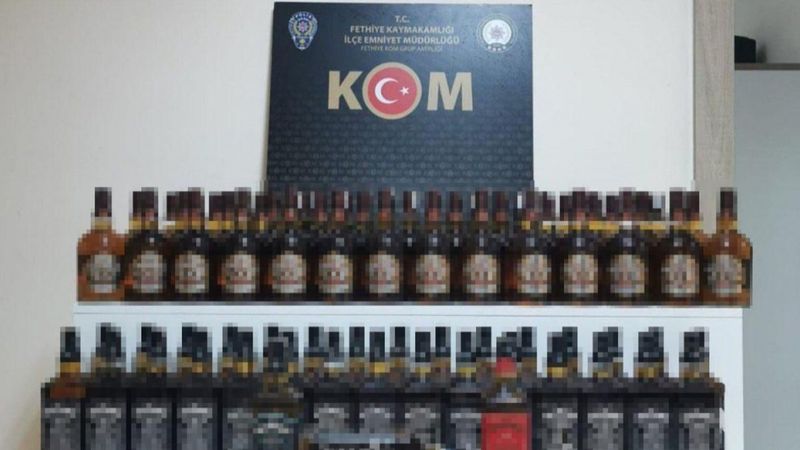 Muğla'da sahte içki operasyonu