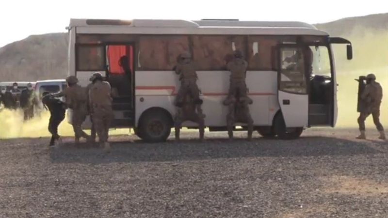 Gaziantep'te gerçeğini aratmayan rehine kurtarma tatbikatı