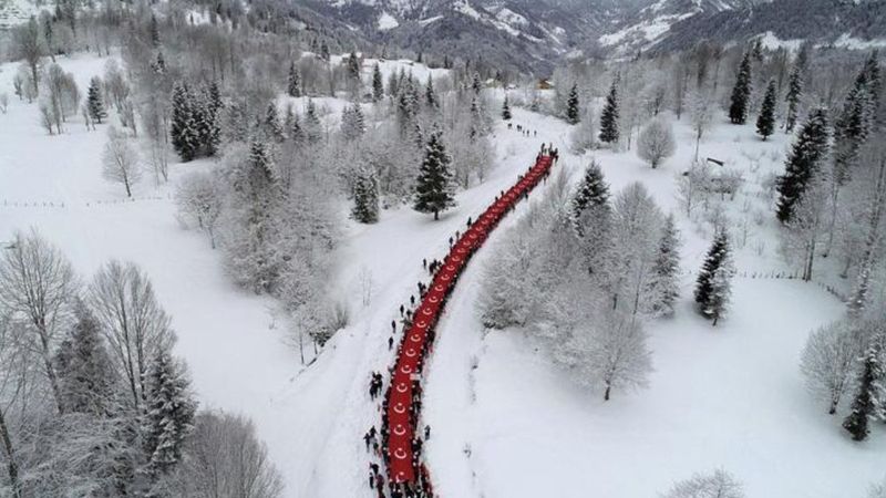 Harekatın 107'nci yılında Sarıkamış yürüyüşü