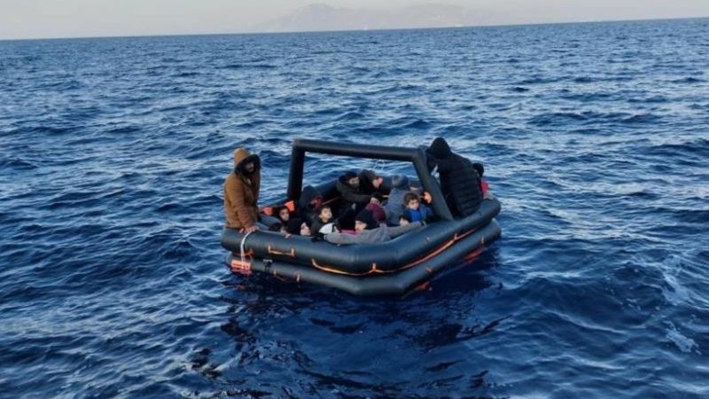 Bodrum’da 19 düzensiz göçmen kurtarıldı
