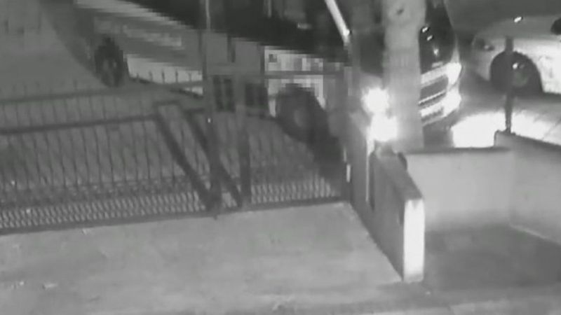 Bakırköy'de dolmuş şoförünün amblem hırsızlığı kamerada