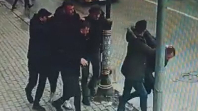 Kütahya'daki taksinin polisten kaçma anı kamerada