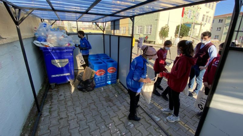 Kocaeli'de okulda geri dönüşüm atağı