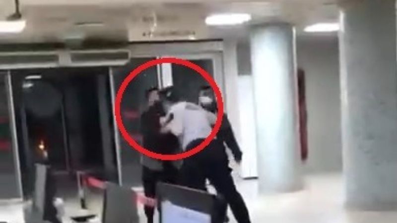 Bursa'da hasta yakınıyla güvenlik görevlisi kavga etti