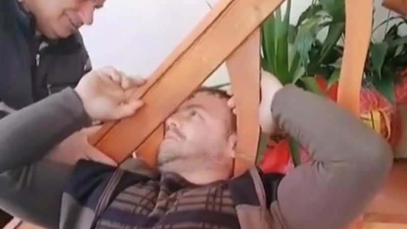 Kafası korkuluğa sıkışan Rizeli