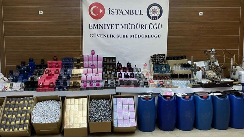 İstanbul'da sahte parfüm operasyonu