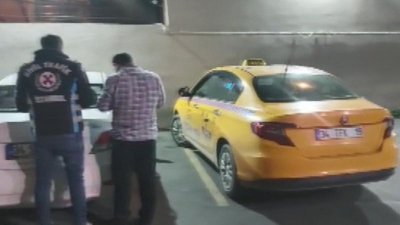 Arnavutköy'deki makasçı taksiciye 2 bin lira ceza