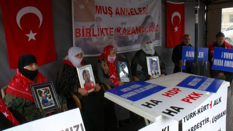 Muş’ta evlat nöbeti 39’uncu haftasına girdi