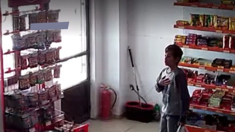 Erzincan’da köpeklerden kaçan çocuğun korku dolu anları