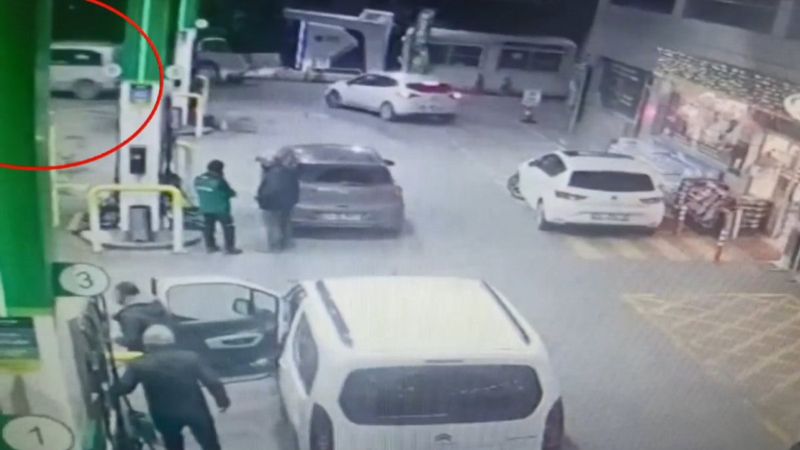 İstanbul'da sahte plakalı otomobille benzin aldı