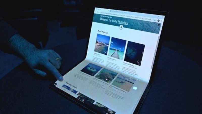 Samsung'dan iki kez katlanabilen dizüstü bilgisayar