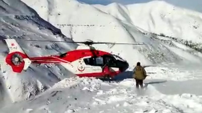 Van'da doğum sancısı tutan anne için seferber olundu