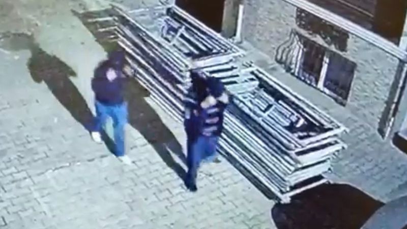 Kağıthane'de inşaat malzemelerini çalan hırsızlar yakalandı
