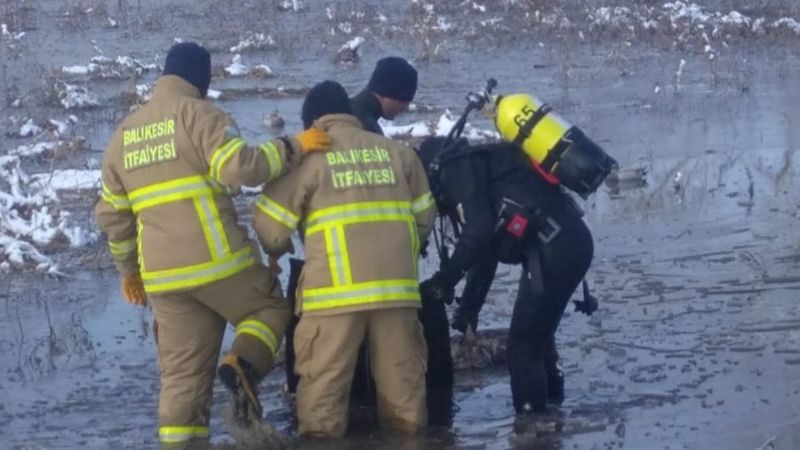 Balıkesir'de vurduğu ördeği almaya giden şahıs boğularak can verdi