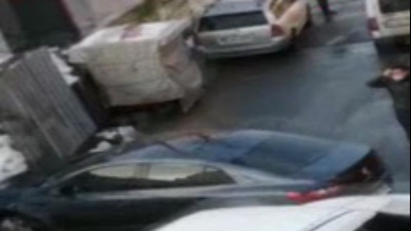 Eyüpsultan'da kayak pistine dönen yolda art arda kaza