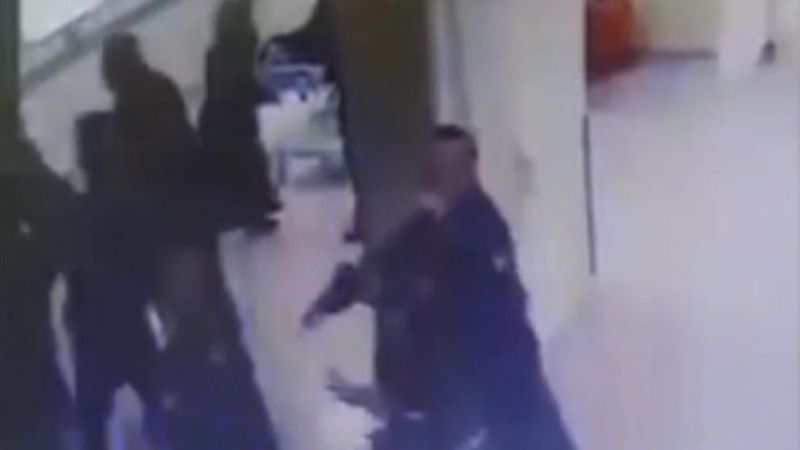 Konya’da, 4 hemşirenin darbedilme anları kamerada