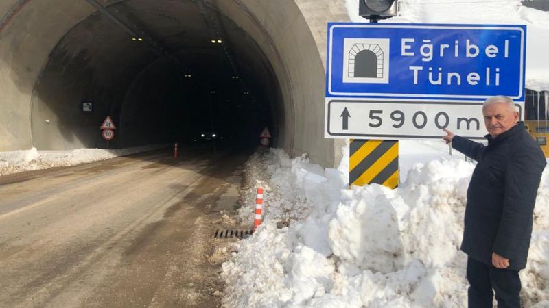 Binali Yıldırım: Eğribel Geçidi, korkulu rüya olmaktan çıktı