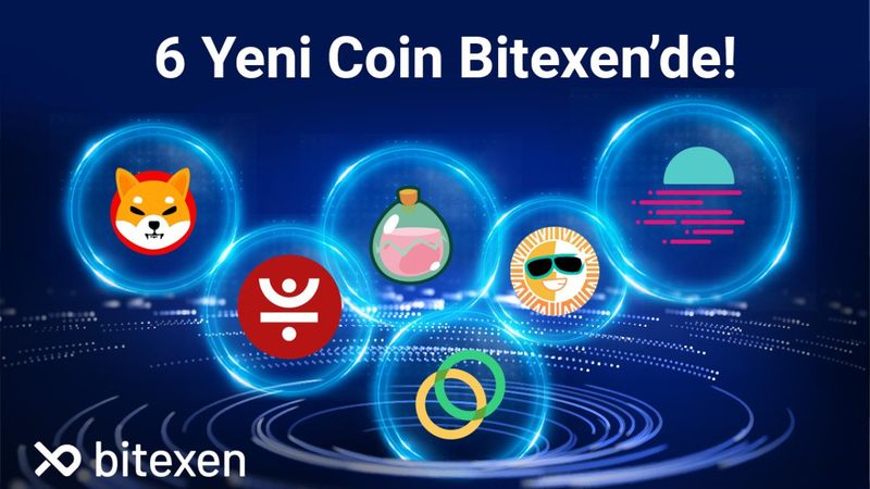 SHIB, SUN, CELO, JST, SLP ve GLMR Bitexen’de Listelendi