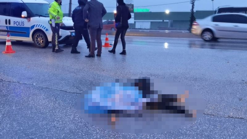 Bursa'da caddeden karşıya geçen kadının feci ölümü kamerada