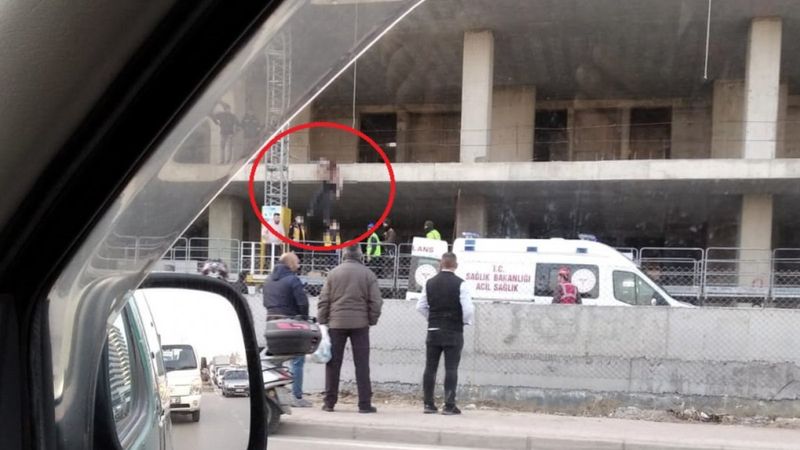 Bursa'da 6'ncı kattan düşen inşaat işçisi hayatını kaybetti