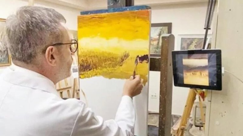 Mahir Ünal'ın resim merakı