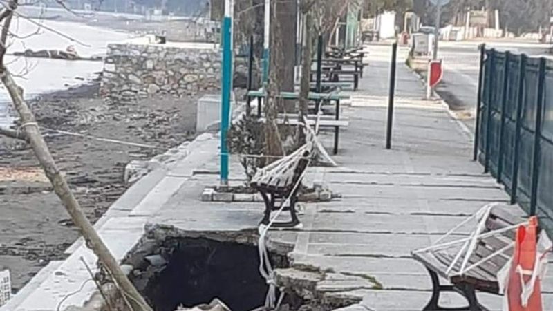 Gemlik'te çöken duvarlar için aylardır çalışma başlatılmadı