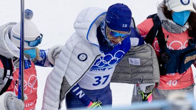 Pekin Olimpiyatları'nda yarışan kayakçının soğuktan penisi dondu