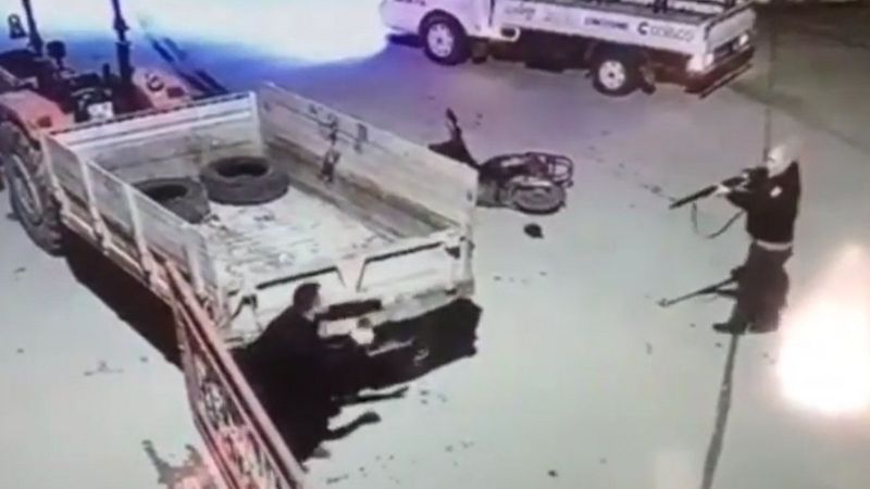 Balıkesir’de site bekçisinin sürücüyü öldürme anı kamerada