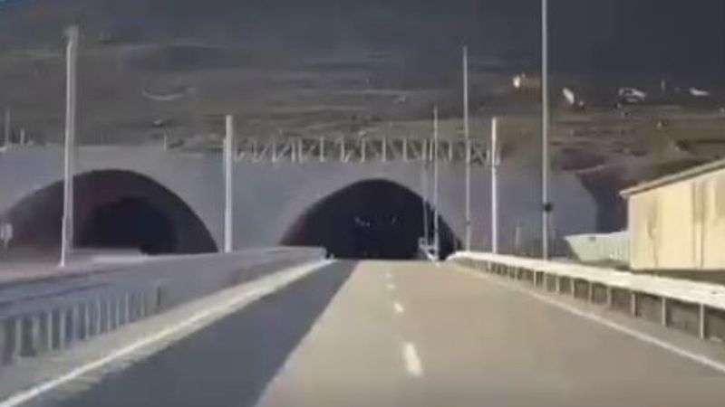 Ovit Tüneli'nde iki mevsim bir arada