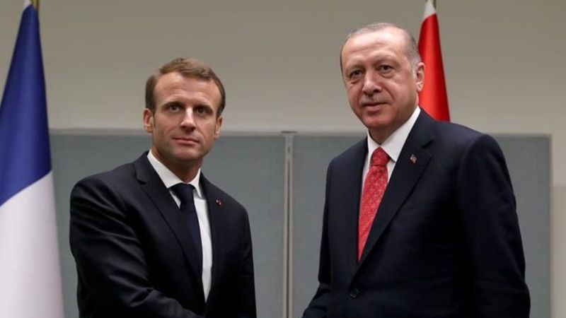 Cumhurbaşkanı Erdoğan, Macron ile görüştü