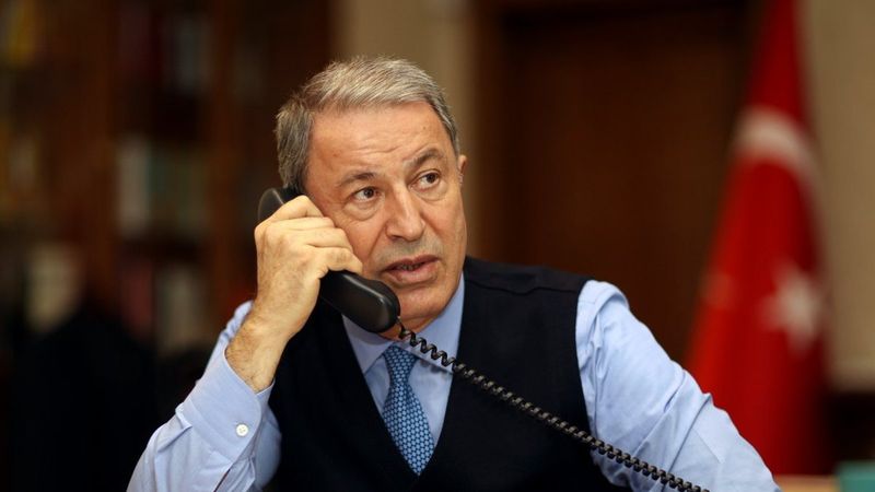 Hulusi Akar, Ukraynalı mevkidaşı Reznikov ile görüştü