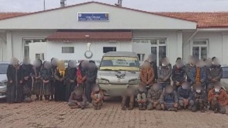Gaziantep'te 60 kaçak göçmen yakalandı