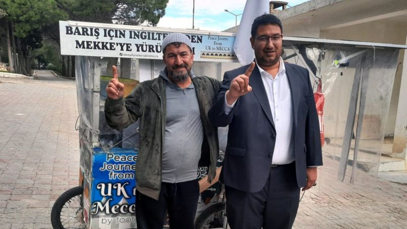 Hac yolculuğu için İngiltere'den yola çıkan Iraklı, Mersin'e ulaştı