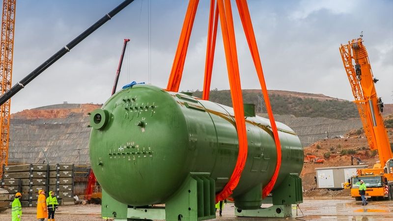 Akkuyu NGS'nin birinci güç ünitesinde bazı ana ekipmanların montajı yapıldı