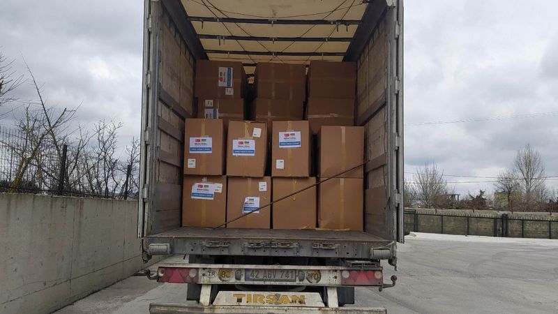 Türkiye’de Ukrayna’ya toplanan yardımlar yola çıktı