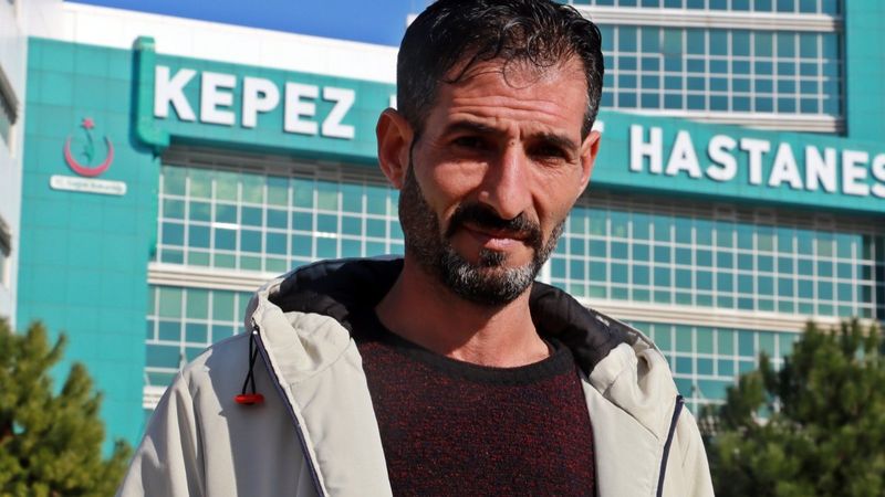 Antalya'da kendisini bıçaklayan şahısla polis merkezinde karşılaştı